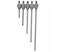 NbgrvB Puntas de aguja de carburo para indicador de profundidad, calibre M2.5, rosca de 1,5 mm de diámetro, 5 unidades de 30 mm