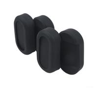 NbgrvB Smart Tag2 - Soporte magnético impermeable - Bolsa seca de silicona IPX8 para piscina, playa, buceo, esnórquel, accesorios de viaje, ajuste seguro, negro, 5,6 cm (4 piezas)