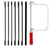 NCCHDZSW Sierra de hoja con 7 hojas ajustables para madera y metal, sierra giratoria 360 grados, cortes precisos