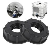 NCZCDZSW 2 accesorios para depósito IBC, rosca interior de 1 pulgada con grifo, S60 x 6 IBC, adaptador IBC para tanque IBC de 1000 L