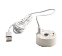 Nebulizador USB, humidificador de 5 V para fuente, estanque, jarrón de pecera, luces LED coloridas, salida de niebla de 300 ml/h, cable de 1,4 m, decoración interior y exterior (blanco)