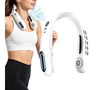 Neck Fan 2000mAh Portable 360° Airflow Type C Rechargeable 240g | ABS Neck Fan With 2000mAh Battery And 360° Airflow; 240g Type-C Cooler With Anti- And Non-slip Design.