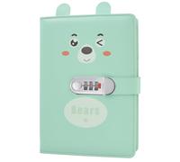 NectaRoy Dibujos Animados Lácteos con Candado, Cuaderno con Cerradura para Niños (Diseño de Oreja), Diario Secreto para Niñas, Suministros Escolares, Regalo de Papelería, 22x14.5cm