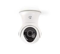 Nedis cámara para Exteriores SmartLife - Sistema de Seguridad para Exteriores con Sensor de Movimiento - wi fi, Full HD 1080p, Modo de visión Nocturna, Memoria Interna (16 GB), IP65 - Blanco