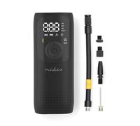 NEDIS Compresor de Aire Recargable | 0.1-150 PSI | Válvula Dunlop | Modos de Funcionamiento: Coche/Moto/Bicicleta/Pelota | Sí | Medidor de presión de Aire