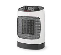 Nedis HTFA19WT, Calefactor eléctrico para interiores, cerámica, 1,5 metros, para uso en interiores, ideal para pasillos, color blanco