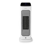Nedis HTFA20WTW | Calefactor cerámico PTC inteligente | Wi-Fi | 2000 W | 2 niveles de calor | Oscilación | Pantalla digital 10-49 °C | Control por app | Blanco
