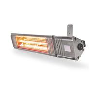 Nedis HTPA30ESS, calefactor de terraza de pared, aluminio, aluminio, eléctrico, 2000 W, IP65