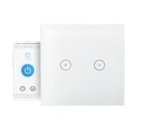 Nedis Interruptor de Pared Conectado Wi-Fi 2.4GHz 300W para Dos Lámparas,