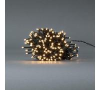 Nedis Luces decorativas | cuerda | 192 LED | blanco cálido | 14,40 m | efectos de luz: 7 | interior y exterior | funciona con pilas