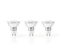 Nedis Lw31Crgu11 Bombilla Led Inteligente con Wi-Fi, Blanco Cálido, Gu10 Paquete de 3 Unidades