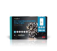 NEDIS SmartLife - LED decorativo - Cuerda - Blanco cálido a frío - 100 LED - Interior y exterior - 7 patrones de movimiento - 10 m - Android/IOS