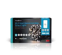 NEDIS SmartLife - LED decorativo - Cuerda - Blanco cálido a frío - 200 LED - Interior y exterior - 7 patrones de movimiento - 20 m - Android/IOS