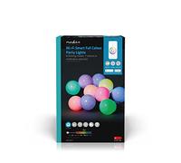 NEDIS SmartLife - LED decorativo - Luces de fiesta - RGB - 10 LED - Interior y exterior - Patrones de movimiento - 9 m - Android/IOS
