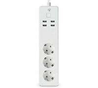 Nedis Regleta SmartLife Wi‑Fi 3x contactos CEE 7/3 4x USB 16A 3680W 1,8 m Blanca