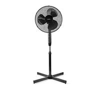 NEDIS Ventilador de pie | Diámetro: 400 mm | 3 Velocidades | Oscilación | 40 W | Altura Ajustable | Temporizador de Apagado | Mando a Distancia | Blanco
