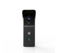 Nedis WIFICDP21BK | Timbre Inteligente Wi-Fi con cámara | 3MP 1296p | Gran Angular 100° | Visión Nocturna por Infrarrojos | Detección de Movimiento | Audio bidireccional | Batería 4400 mAh | Negro