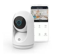 Nedis WIFICI23CWT | Cámara IP Wi-Fi Interior con Giro e inclinación | 3MP HD | Visión Nocturna | Detección de Movimiento | Audio bidireccional | Tamaño Compacto | Blanca
