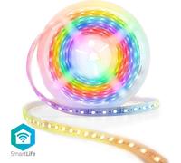 Nedis WIFILS51CRGB, tira de luces inteligente, Wi-Fi, blanca, LED, multifunción, 700 lúmenes