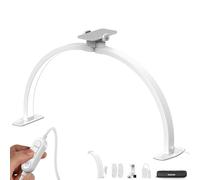NEEWER Basics HM02-D Lámpara de uñas de Media Luna para Mesa, 36 W, Plegable, lámpara de Arco LED, manicura, Medio Anillo de luz con Soporte para teléfono móvil, para Maquillaje, Belleza, Tatuaje