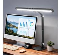 NEEWRE Basics 18" Desk Lamp con Base para Home Office,18W Eye Friendly LED Dimmable Overhead Architect Barra Foco Mesa Bicolor para Monitor Redacción Ordenador,1340lux/0,5m Control Táctil/CRI95+,DL03