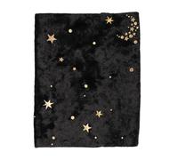 Negra Funda Protectora Estampado Dorado para Libros de Tela | Libros de Tapa Dura y Documentos, Ayuda a Ocultar Títulos, Uso en Biblioteca y Colección Personal