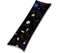 Negro-13 Funda de Almohada 50 x 150 cm, Cojines Sofa de Lino,