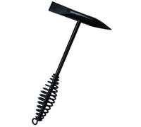 Negro Martillo de Soldadura Mango de Resorte de Acero al Carbono | Punta Plana y Punta Cónica, Gancho Trasero para Colgar, para Soldadores y Metalistas en Taller