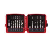 Neiko 10059A Juego de brocas y brocas combinadas con adaptador de cambio rápido, 13 piezas | SAE/Métrico