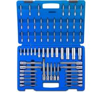 NEIKO 10287A - Juego de brocas extralargas y llaves de vaso profundas, 60 piezas, puntas Torx Plus S2 a prueba de manipulaciones y enchufes E-Torx de acero Cr-V