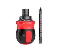 NEIQIUWING Destornillador de carraca de doble cara ajustable con función telescópica, hecho de acero al cromo vanadio, magnético, ideal para reparaciones, (A)