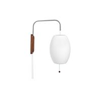 Nelson Cigar Lámpara de Pared Pequeña Off-White con Cable