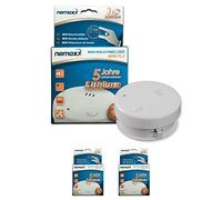 Nemaxx Mini-FL2 - Pack de 2 detectores de Humo (Certificado EN 14604)