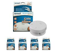 Nemaxx Mini-FL2 - Pack de 4 detectores de Humo (Certificado EN 14604)
