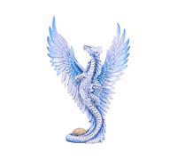 Nemesis Now Anne Stokes Age - Figura de dragón Plateado para Adultos, Color Blanco, Talla única