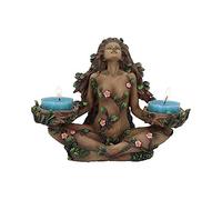 Nemesis Now Balance of Nature - Portavelas de té, diseño de árbol Femenino, marrón, 19 cm