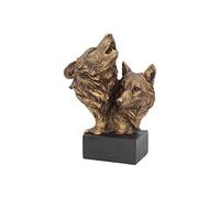 Nemesis Now Canción del Lobo Salvaje Busto 23cm Bronce, Resina
