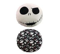 Nemesis Now Cojín de Pesadilla Antes de Navidad de 40 cm, poliéster, diseño de Jack Skellington, lujosamente Suave, Producto Oficial de Pesadilla Antes de Navidad