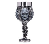 Nemesis Now Cáliz coleccionable Harry Potter Máscara Mortífago Voldemort Plateado y Negro 19,5 cm