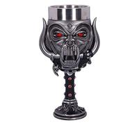 Nemesis Now Copa de cristal Motorhead Snaggletooth Warpig – Licencia oficial, resina plateada 20,5 cm