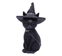 Nemesis now cult cuties purrah - figura de gato bruja, 30 cm, resina,