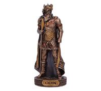 Nemesis Now Decoración de mitología nórdica, Estatua de Dios de Bronce, 8,5 cm de Alto, fundida en la Mejor Resina, Pintada a Mano por Expertos, Odin God of War