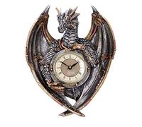 Nemesis Now Dracus Horologium 27,5 cm, polirresina, Plata