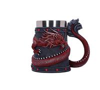 Nemesis Now Dragon Coil - Jarra (16 cm), color rojo