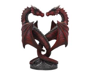 Nemesis Now Dragon Heart Valentine's Candle Holder 23cm Red Kerzen (Anne Stokes)