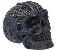 Nemesis Now Figura de Calavera de Espada, 18,5 cm, Resina, Color Negro
