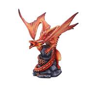 Nemesis Now Figura de dragón de Fuego Adulto Anne Stokes de 24,5 cm, Resina, Rojo, Talla única