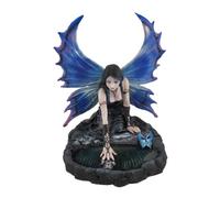 Nemesis Now Figura de Hada de Vuelo Inmortal, Azul, 18,4 cm