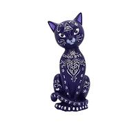 Nemesis Now Gatito místico Morado de 26 cm, Resina, Morado, Figura de Gato Ouija Spirit Board, Figura de Gatito místico, Plancha de diseño Barroco, fundida en Resina, Pintada a Mano cuidadosamente