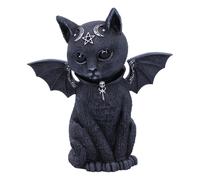 Nemesis now gato malpuss negro con alas en diseño oculto como figura